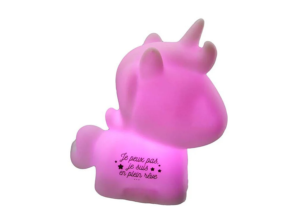 Veilleuse licorne éclairage rose Kids (Lot de 2)