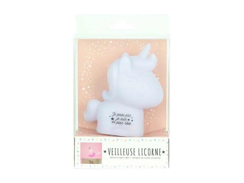 Veilleuse licorne éclairage rose Kids (Lot de 2)