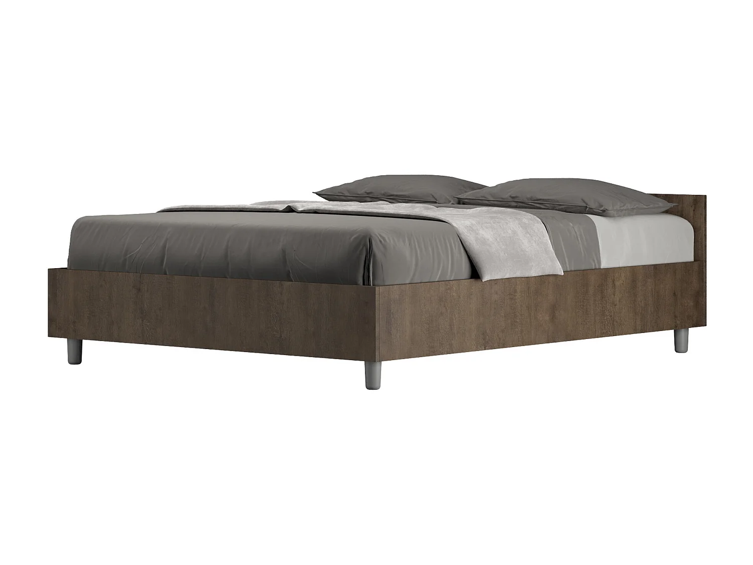 Nuamo notenhouten opbergbed 140x190