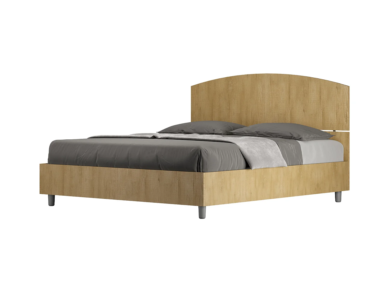 Lit coffre 160x190 chêne nature Dora