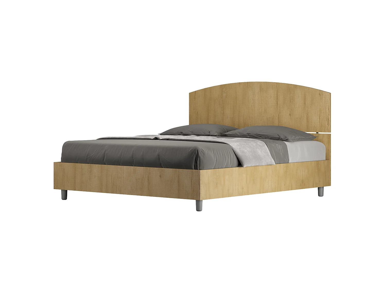 Lit coffre 160x190 chêne nature Dora