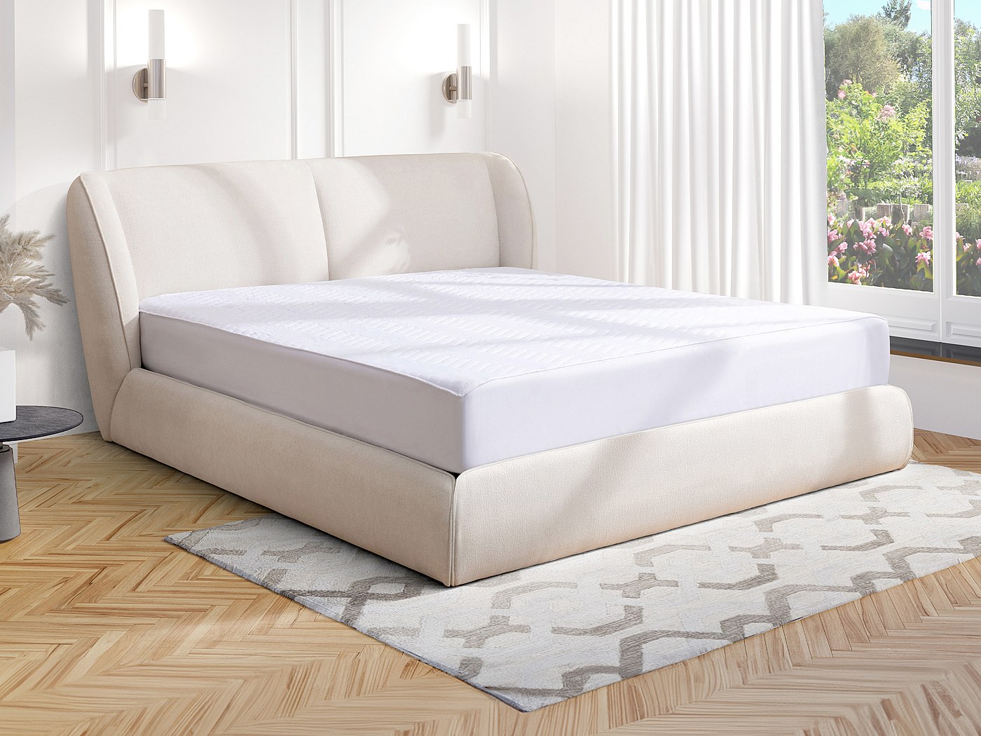 Bett mit Bettkasten - 180 x 200 cm - Naturweiß - RUDALI von Maison ...