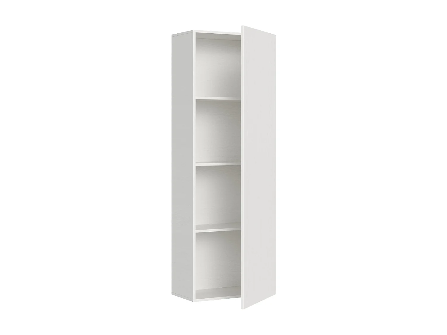 Armoire lit escamotable horizontal superposé 2 couchages 85 Kando composition I Frêne Blanc