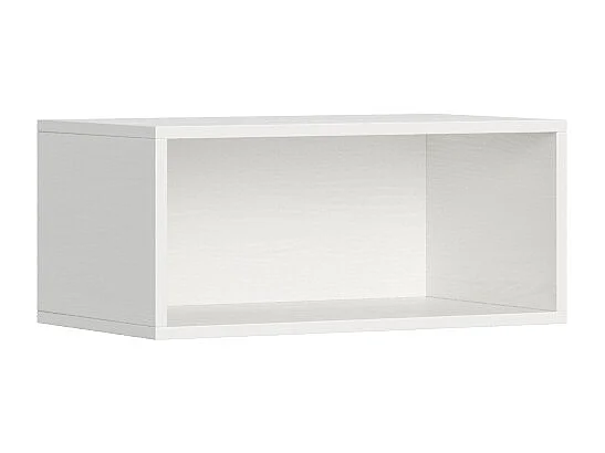 Schrankbett Kando Etagenbett 2 Schlafplätze horizontal mit Matratzen Komp. L Esche weiß