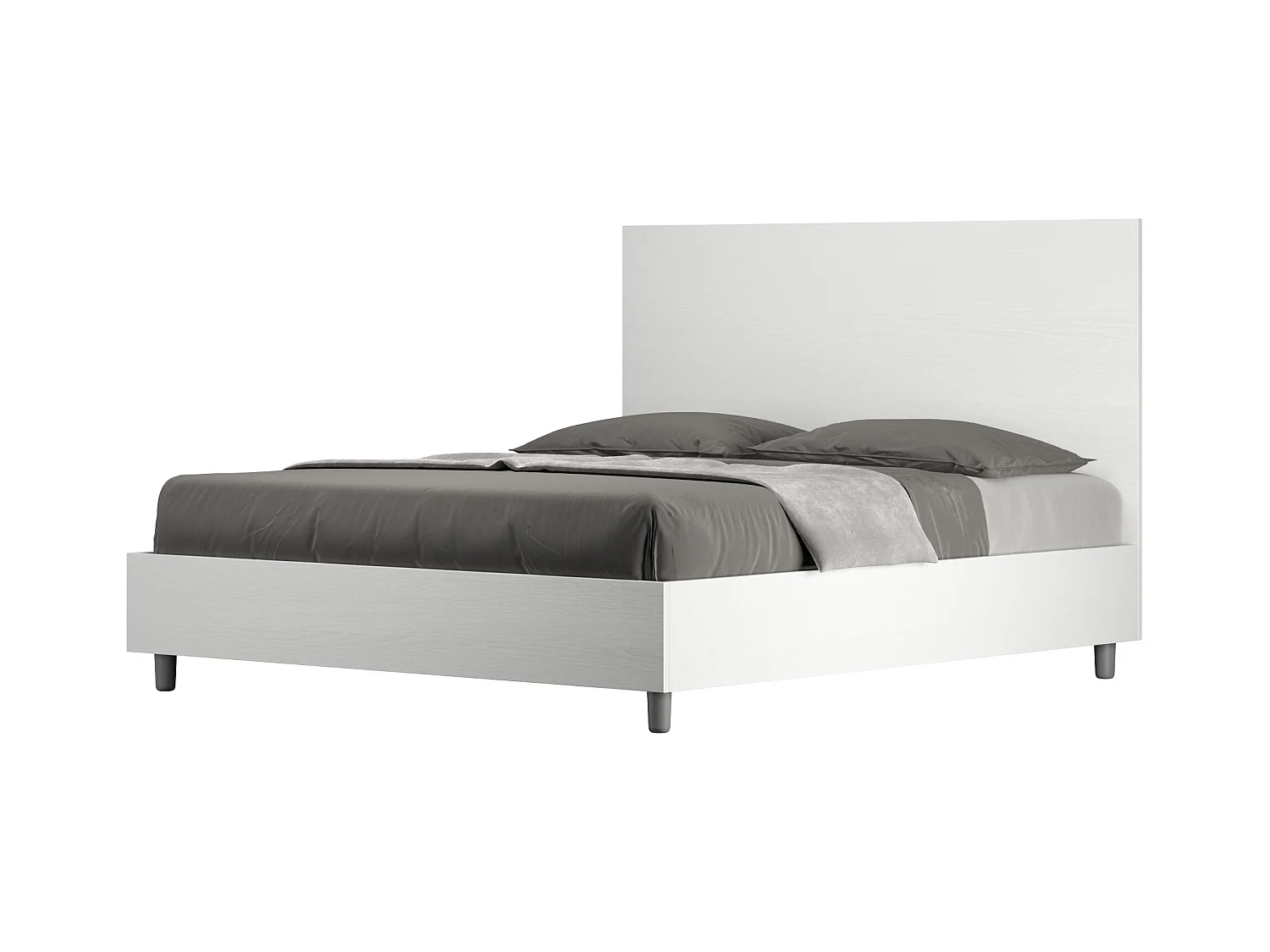 Lit coffre 160x190 frêne blanc New Egos