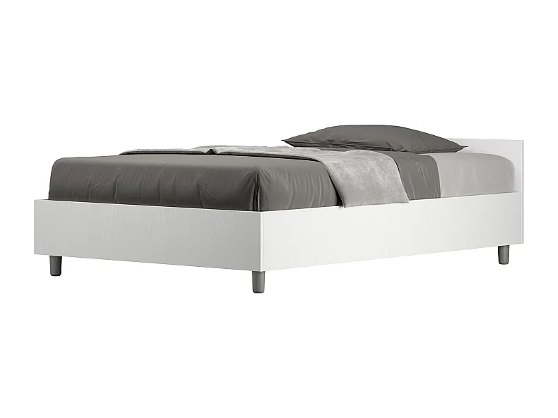 Cama sem base 120x190 cinza branco Nuamo