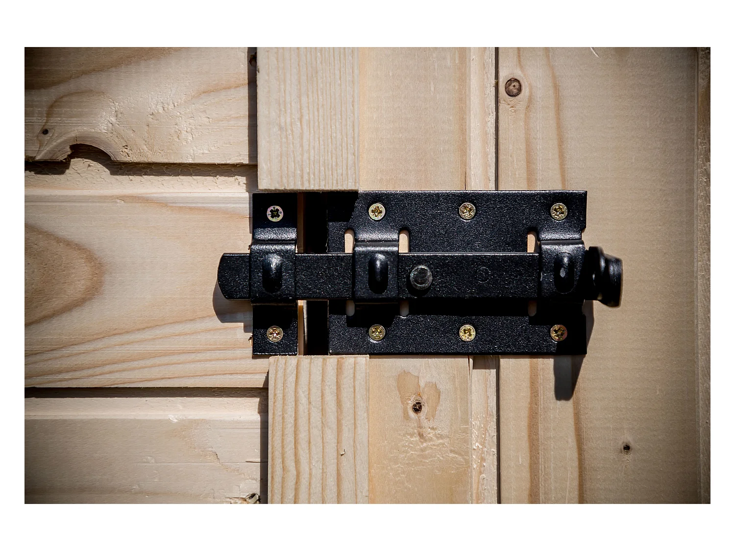 Habrita Abri en panneaux avec plancher 2.61 m2 bois naturel - ed 1612.01