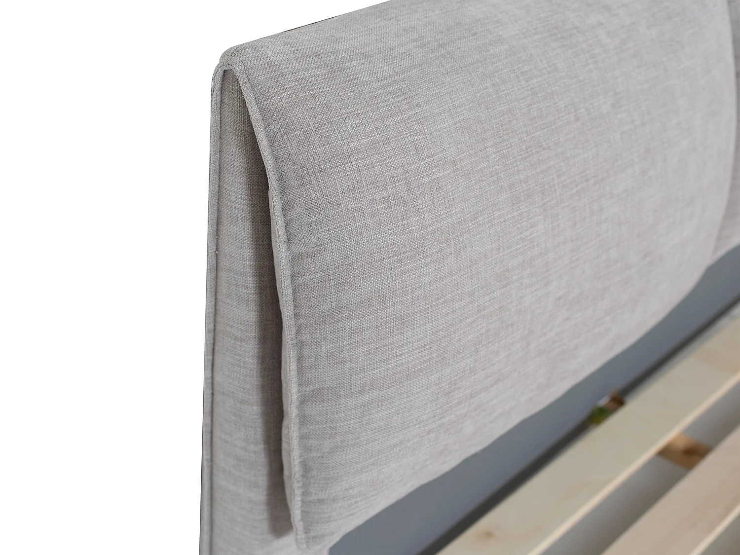 Cama 160x200 cm tecido cinza matizado - RIMOTA de Maison Céphy