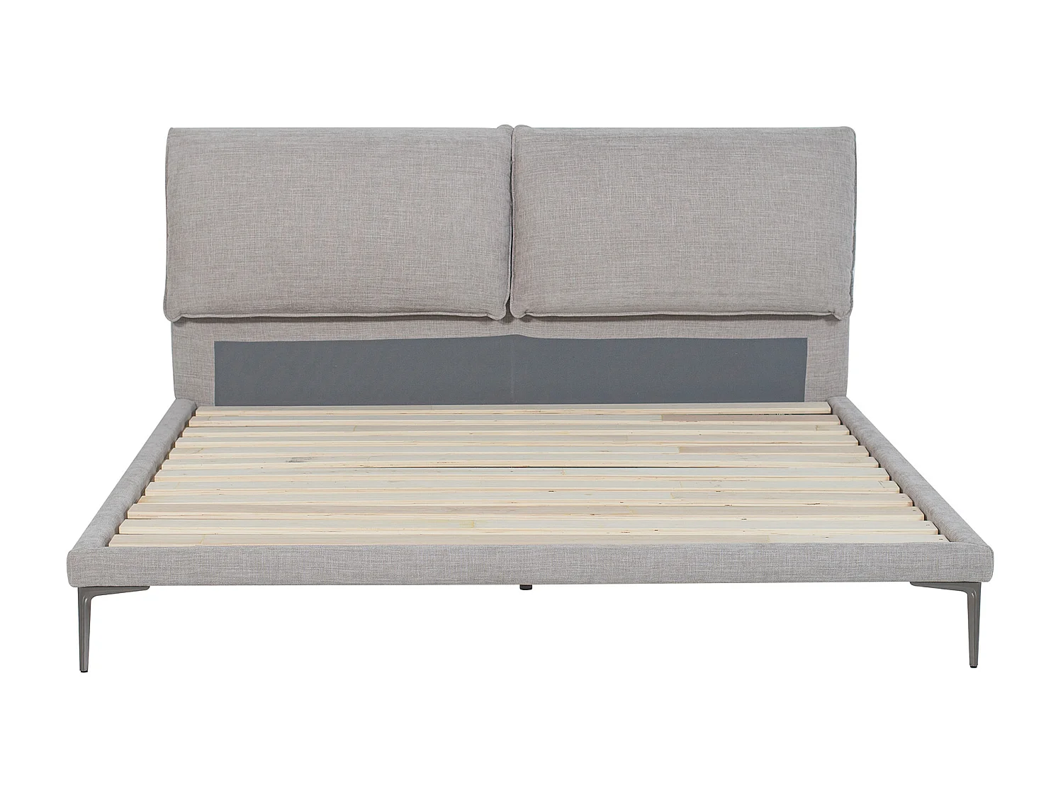 Cama 160x200 cm tecido cinza matizado - RIMOTA de Maison Céphy
