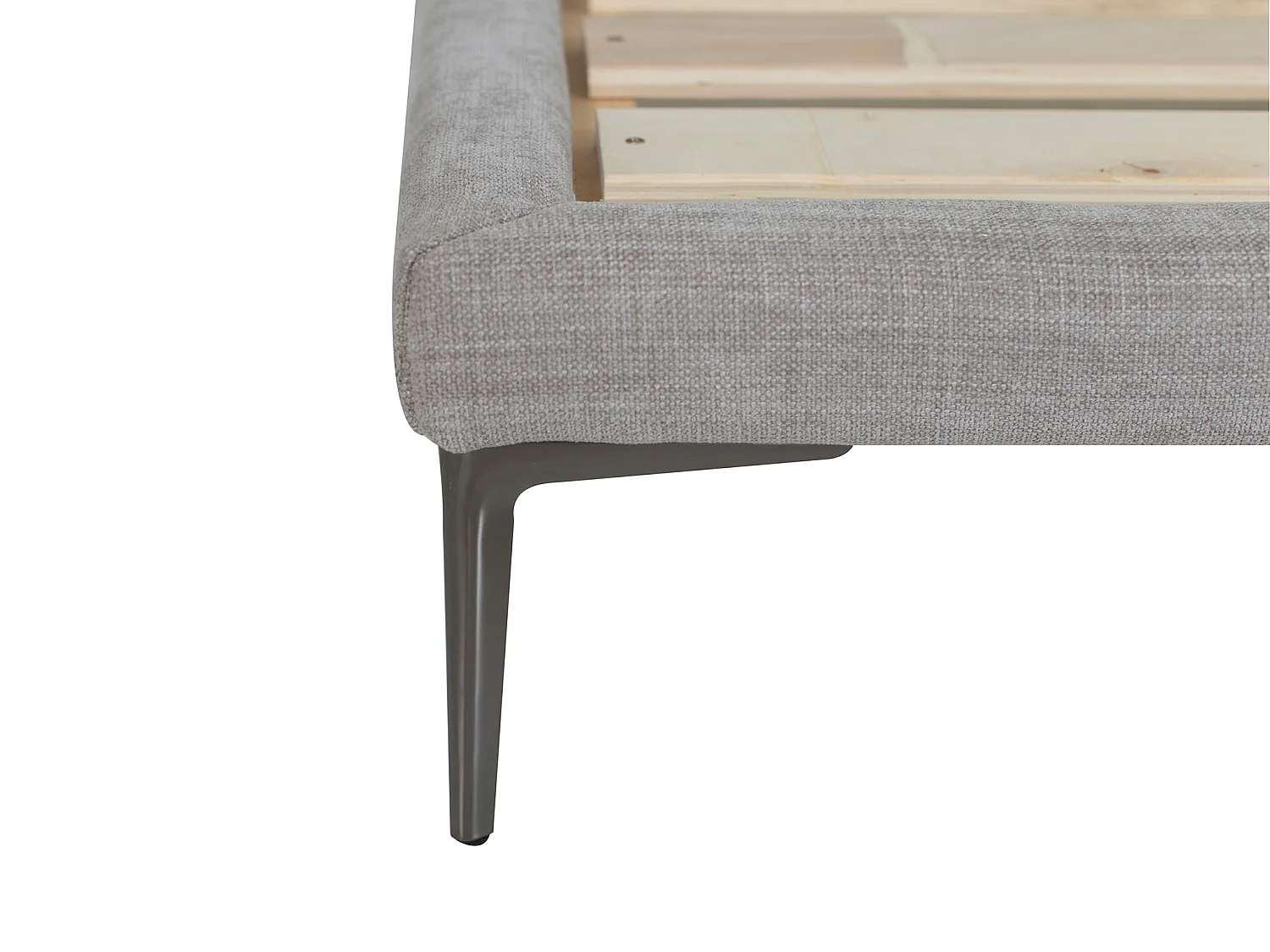 Bed 180 x 200 cm - Stof - Gechineerd grijs - RIMOTA van Maison Céphy