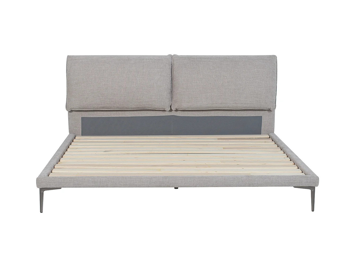 Cama 180 x 200 cm - Tela - Gris jaspeado - RIMOTA de Maison Céphy