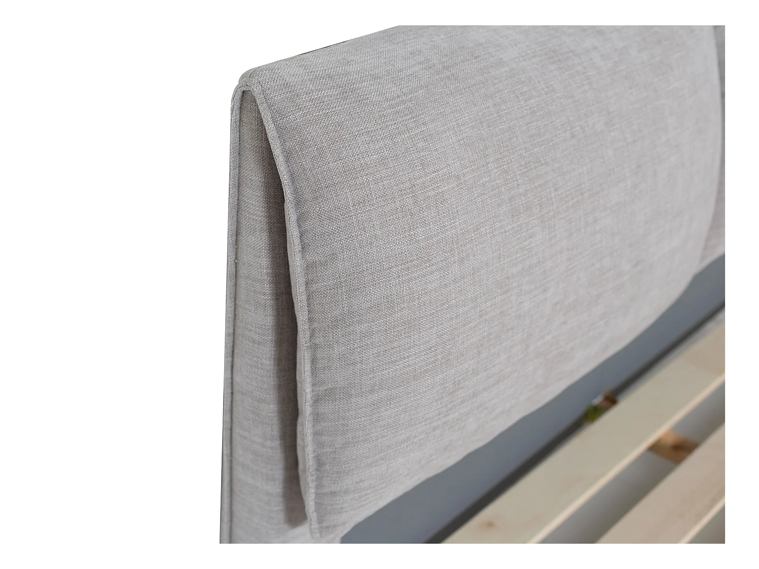 Cama 180 x 200 cm - Tela - Gris jaspeado - RIMOTA de Maison Céphy