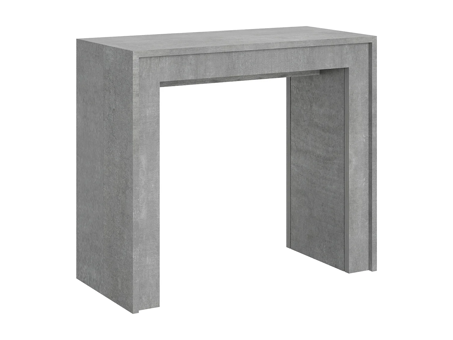 Console extensible 90x42/302 cm Mia Gris Béton