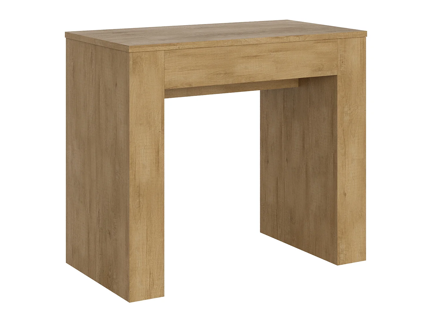 Consolle allungabile 90x49/307 cm Extra quercia natura allunghe interne