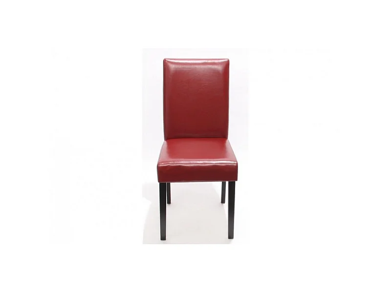 Chaise de salle à manger lot de 2 SANTORINI rouge