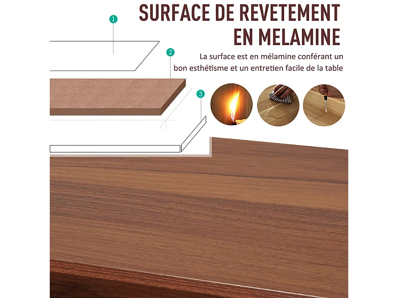 Bureau informatique design Jul – marron