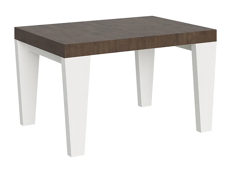 Stół rozkładany 90x130/390 cm Spimbo Mix Blat z orzecha włoskiego - nogi z białego jesionu