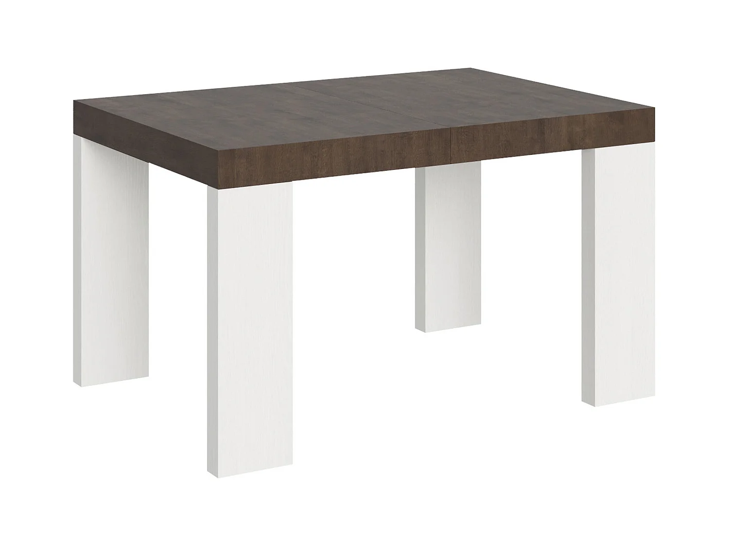 Stół rozkładany 90x130/390 cm Roxell Mix Blat z orzecha włoskiego - nogi z białego jesionu