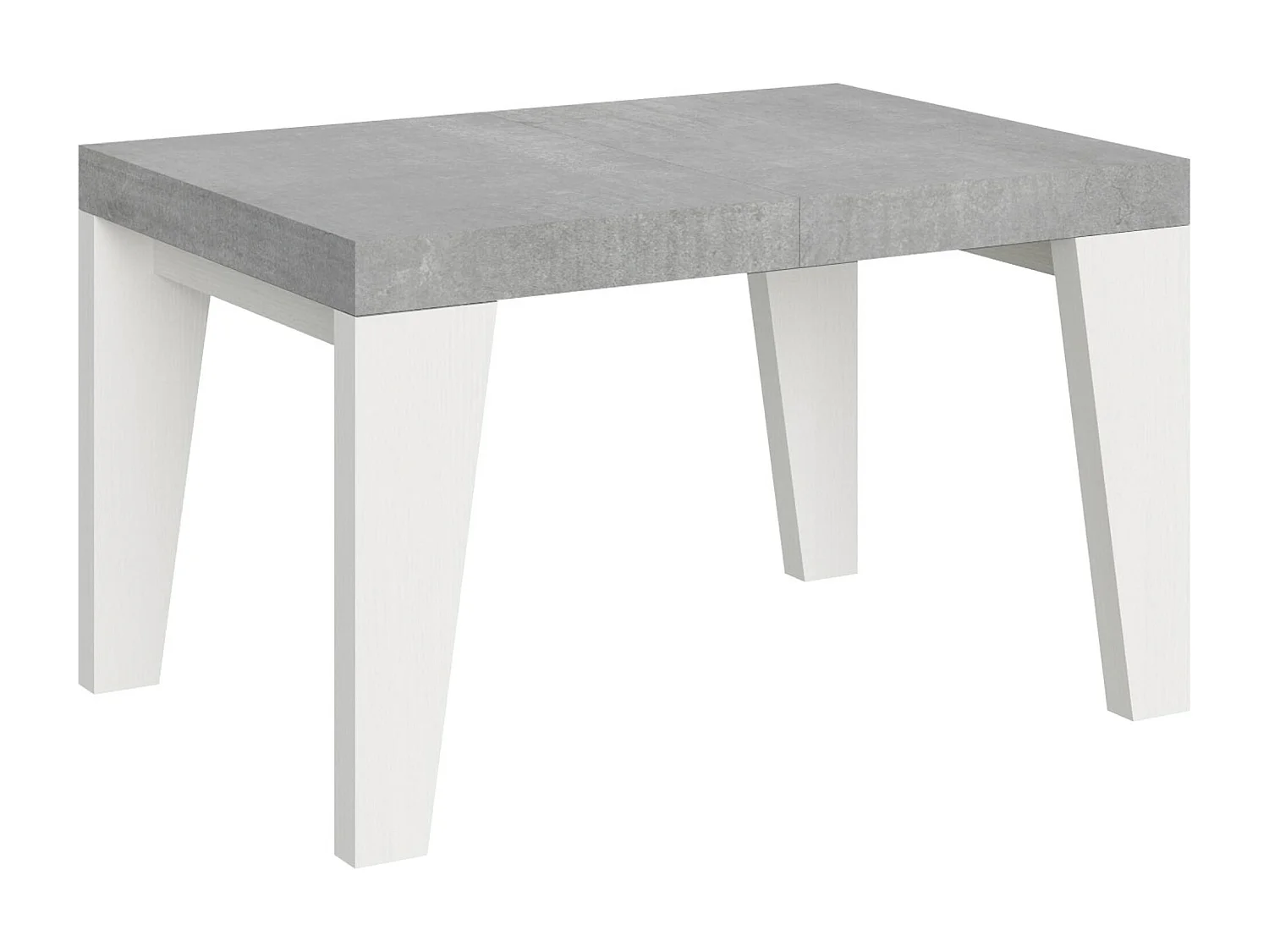 Stół rozkładany 90x130/234 cm Blat Naxy Mix Szare Stopki betonowe Biały jesion