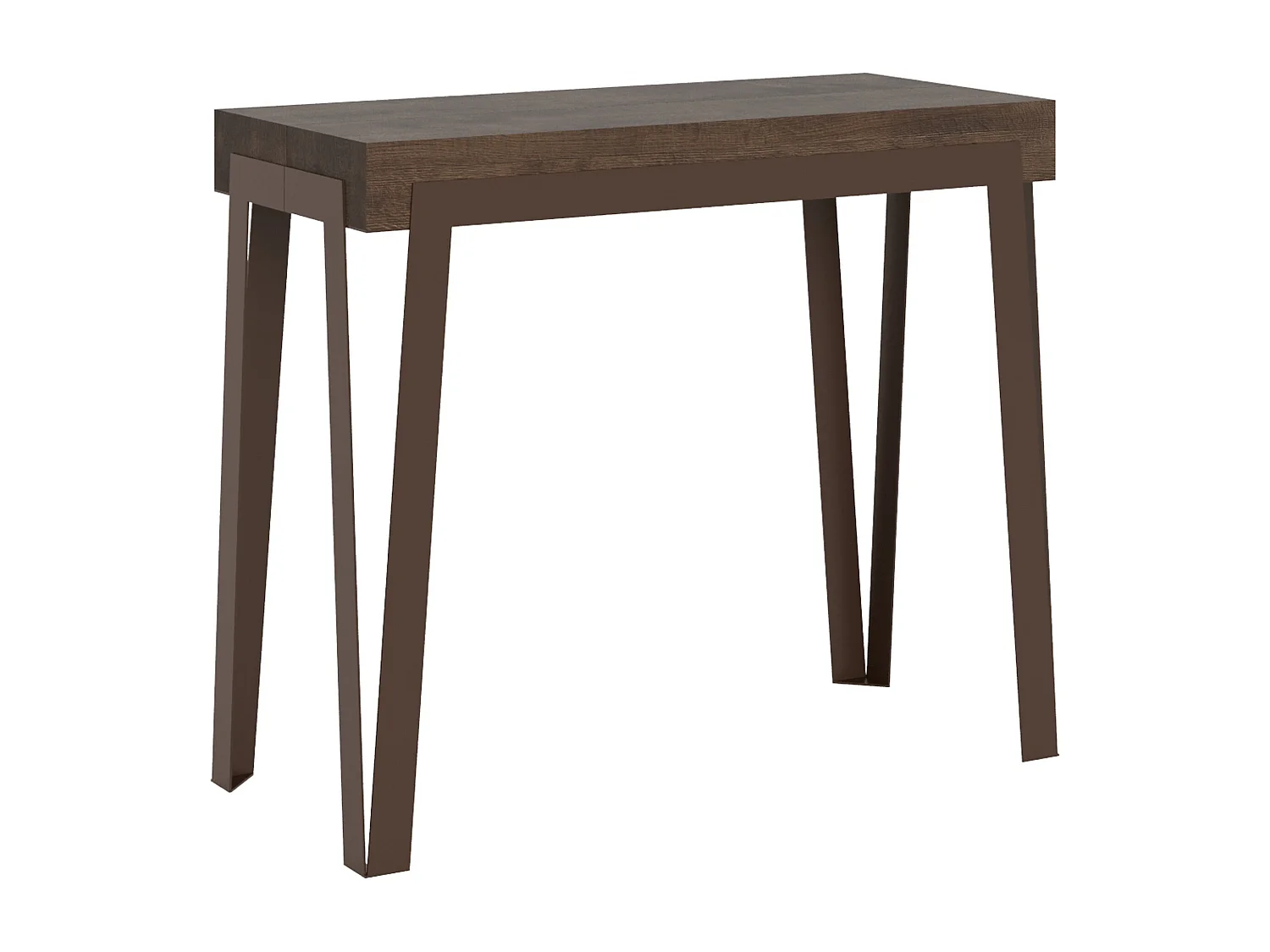 Console extensible 90x40/196 cm Rio Small Noyer cadre Ruille