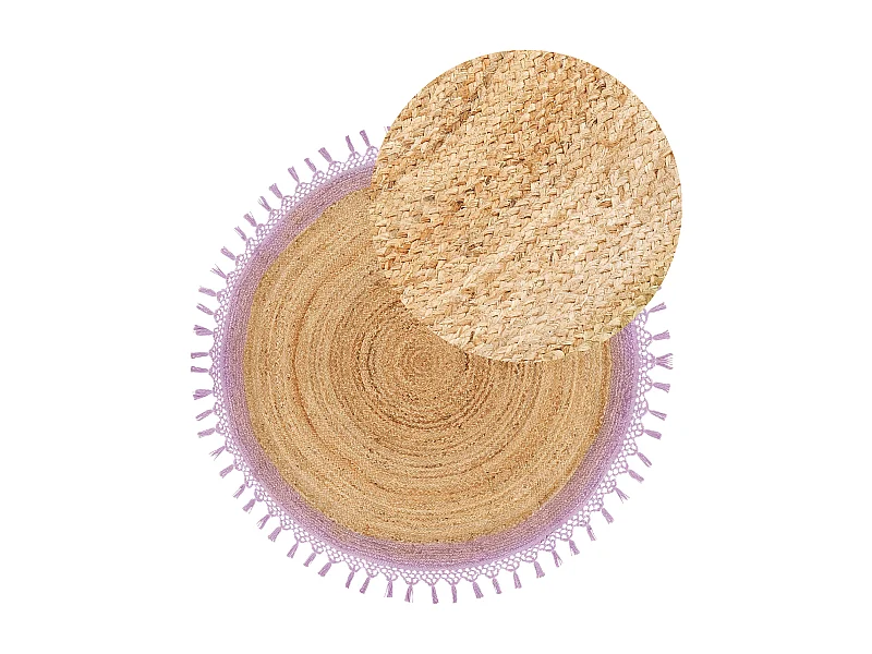 Tapete MARTS ø 140 cm Juta Roxo