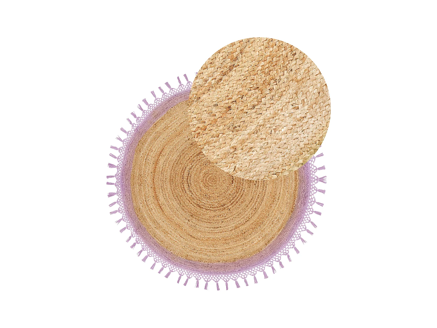 Tapis MARTS Pourpre ø 140 cm Jute