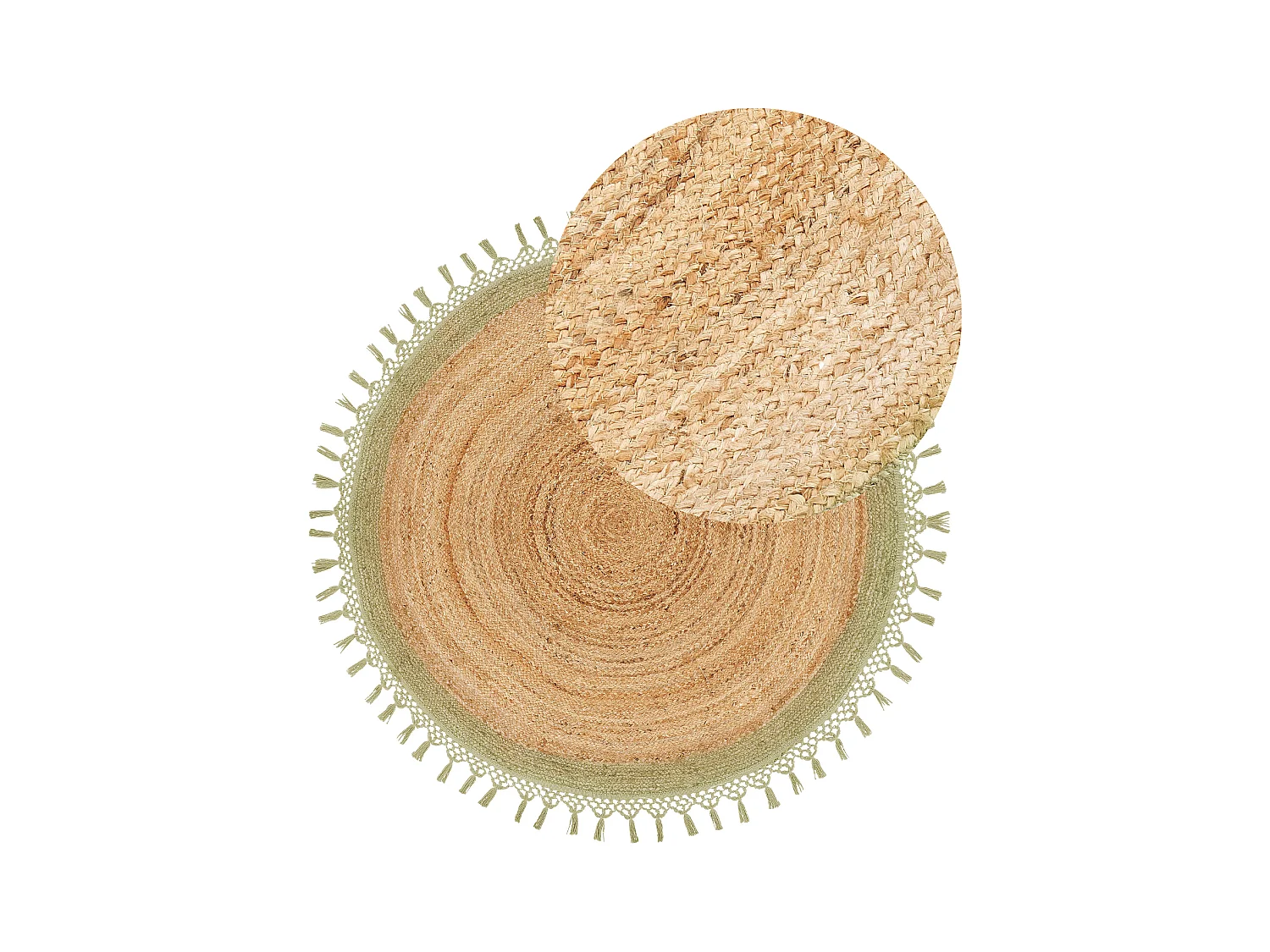 Alfombra MARTS ø 140 cm Yute Verde