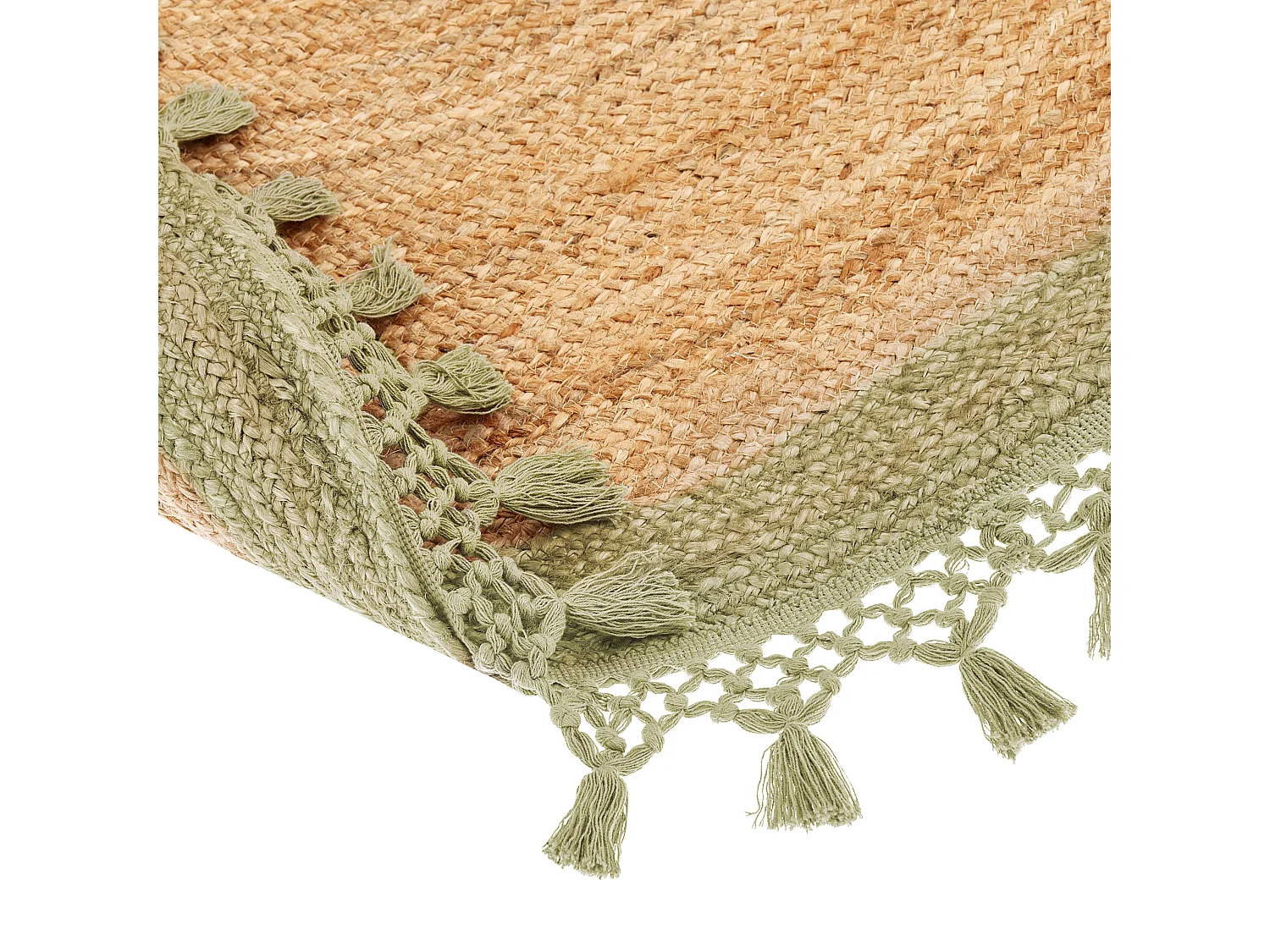 Alfombra MARTS ø 140 cm Yute Verde
