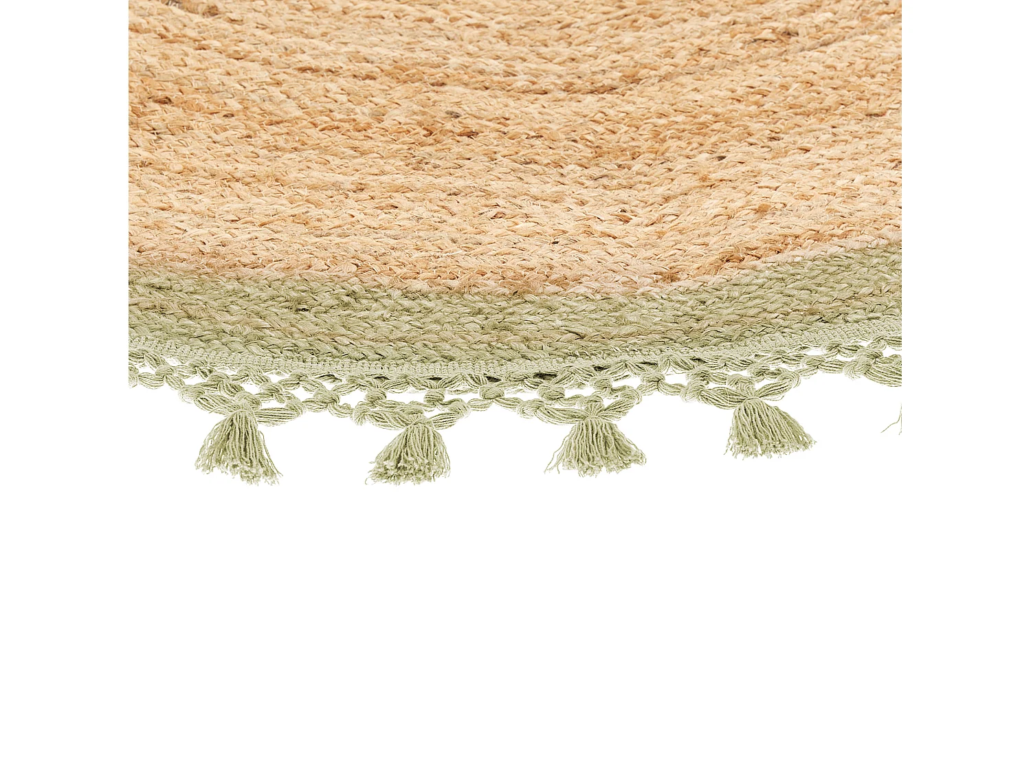 Alfombra MARTS ø 140 cm Yute Verde