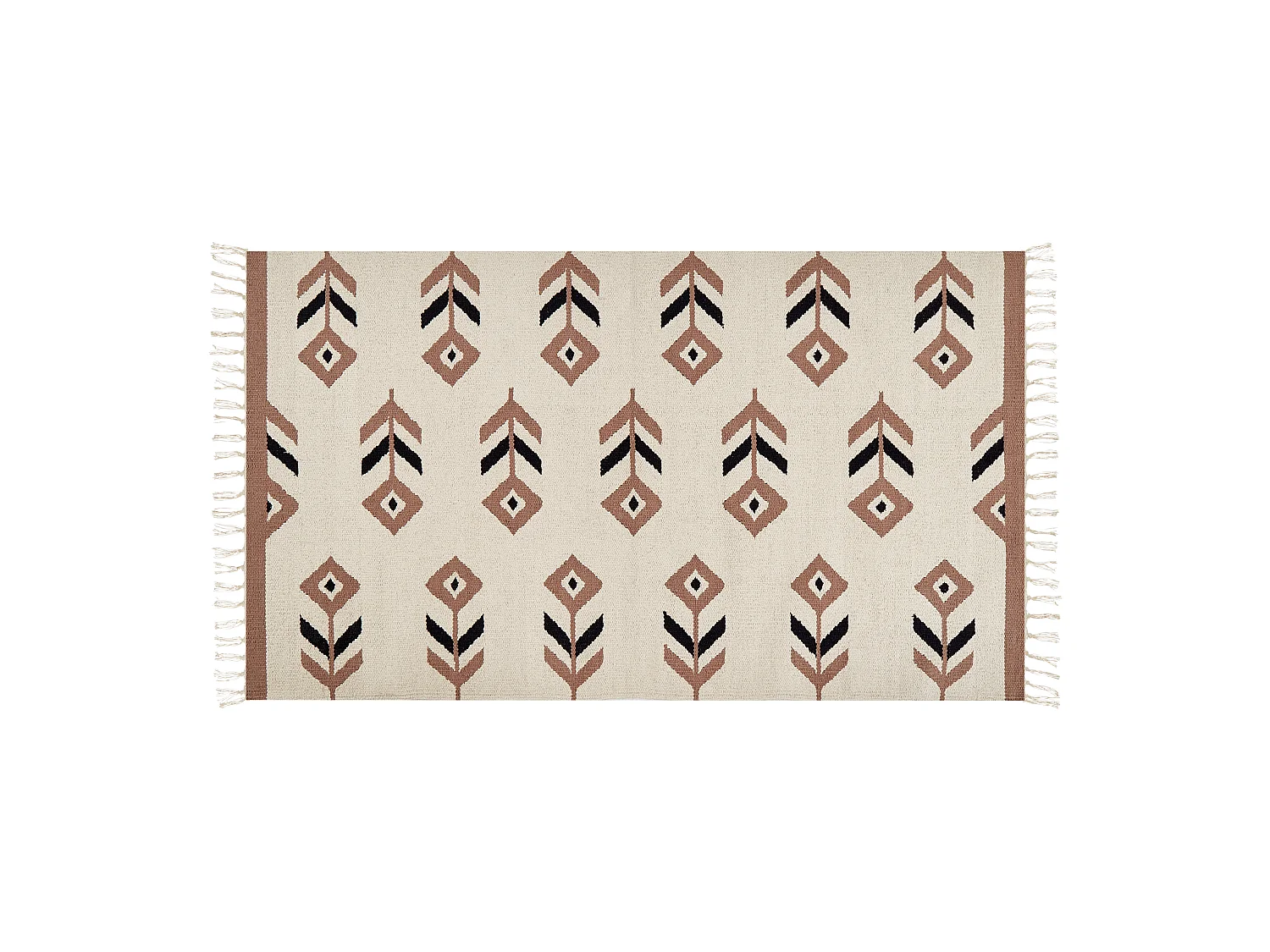 Tapis NIAVAN Beige 80 x 150 cm Coton Kilim