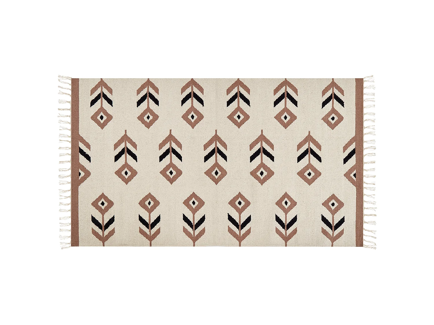 Tapis NIAVAN Beige 80 x 150 cm Coton Kilim