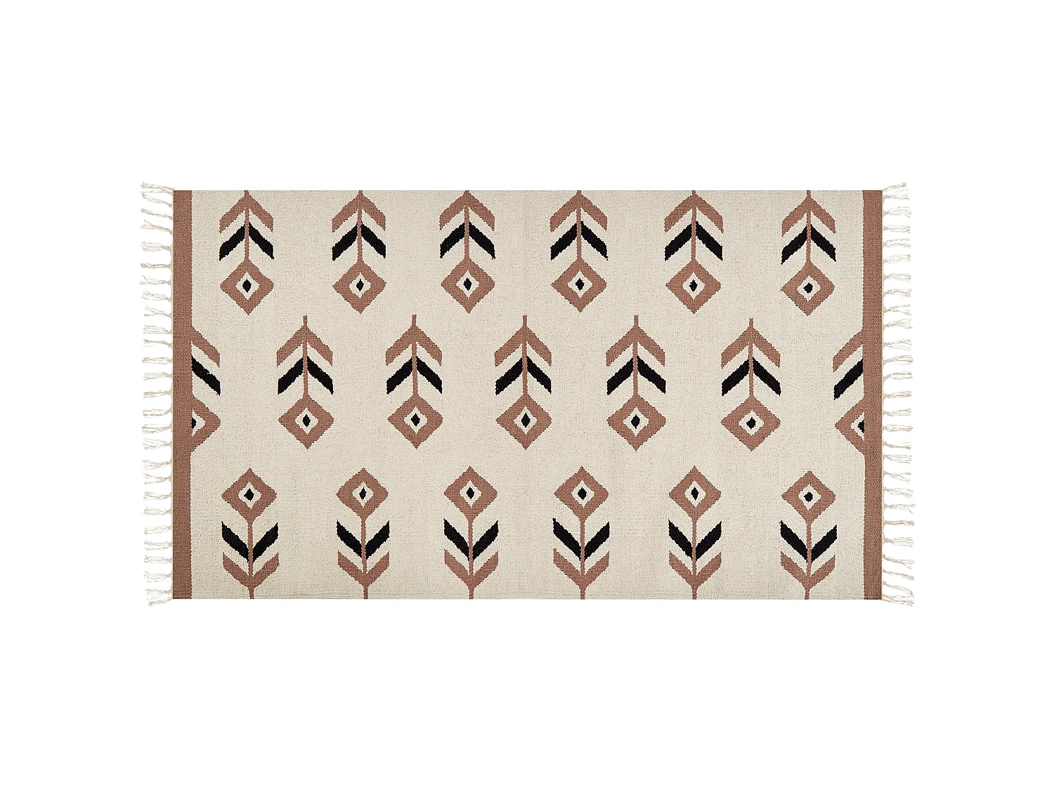 Tapis NIAVAN Beige 80 x 150 cm Coton Kilim