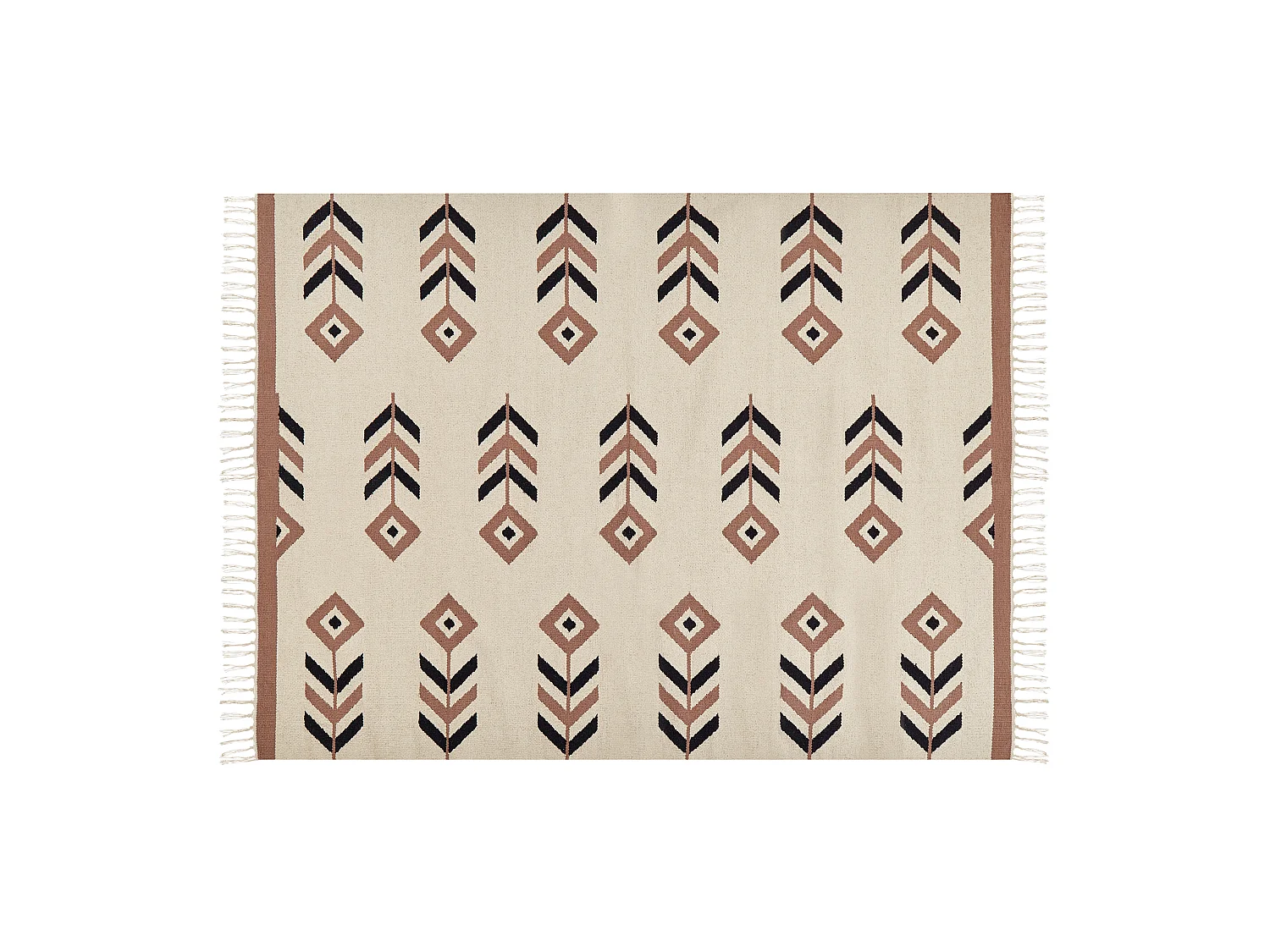 Tapis NIAVAN Beige 140 x 200 cm Coton Kilim
