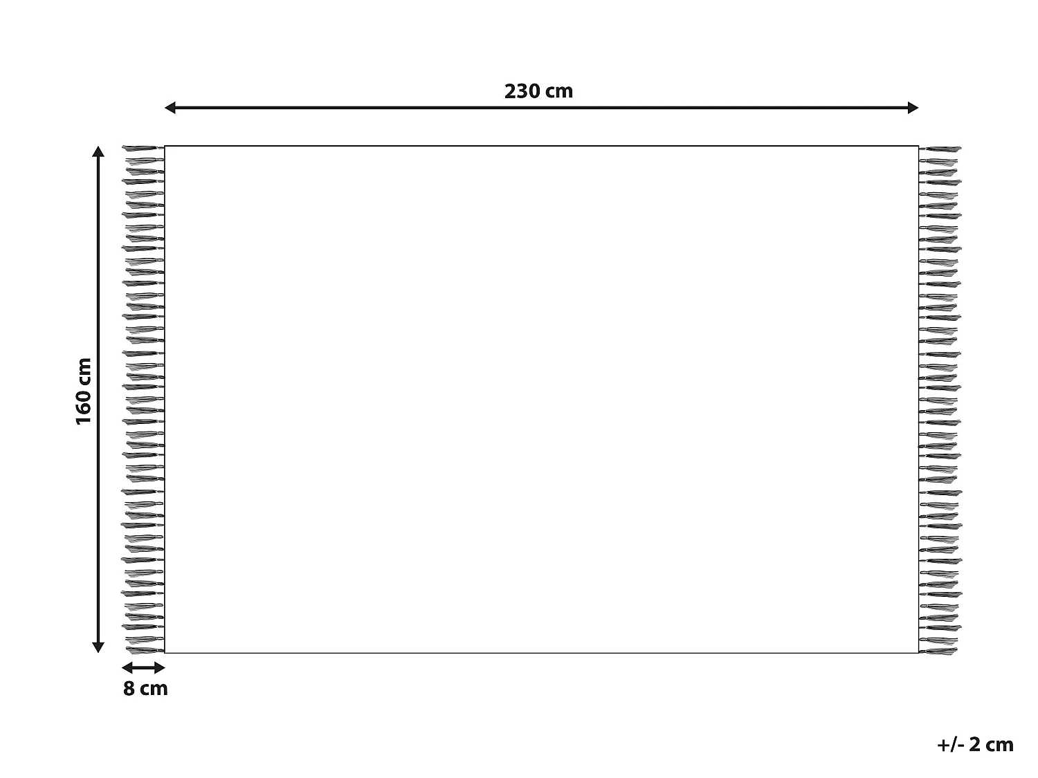 Vloerkleed kelim beige/zwart 160 x 230 cm NIAVAN