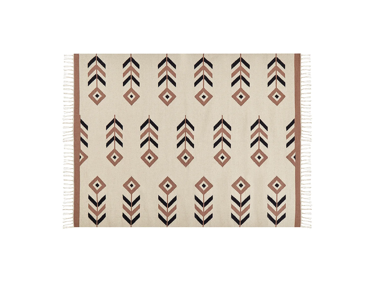 Tapis NIAVAN Beige 160 x 230 cm Coton Kilim