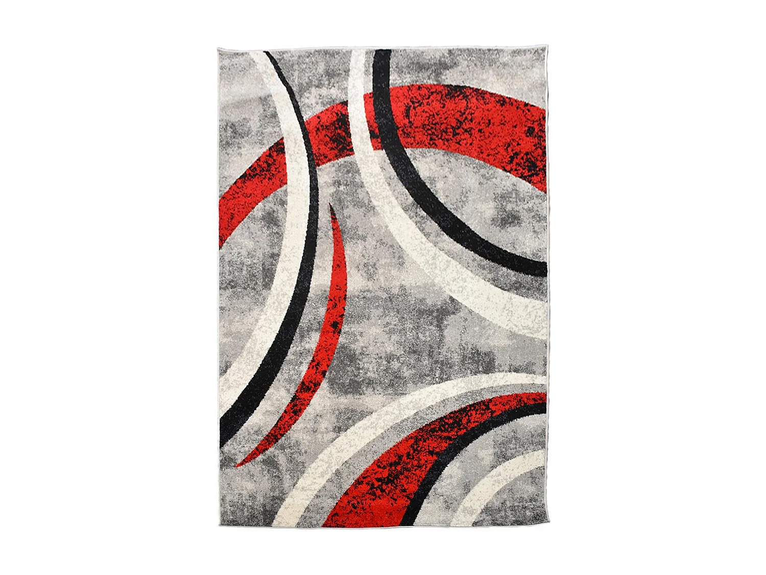 tapis chambre 80x150 tissé gris et noir rectangle motif géométrique LIGNÉ