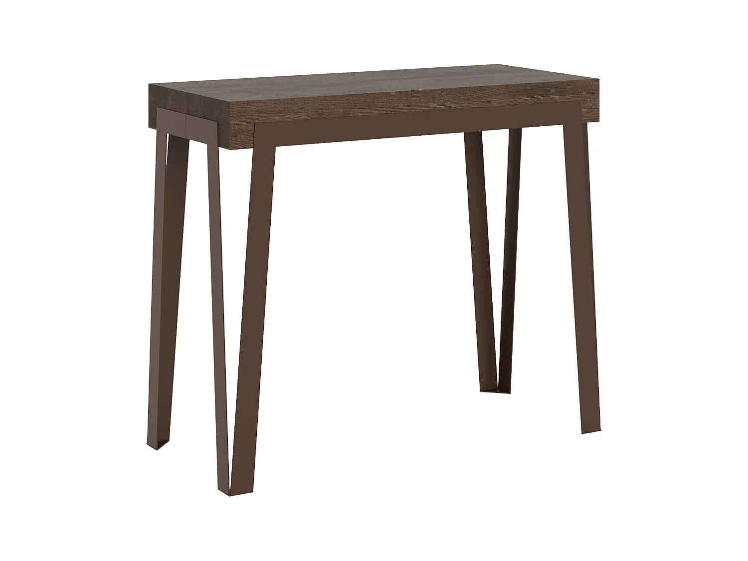 Console extensible 90x40/300 cm Rio Noyer cadre Ruille