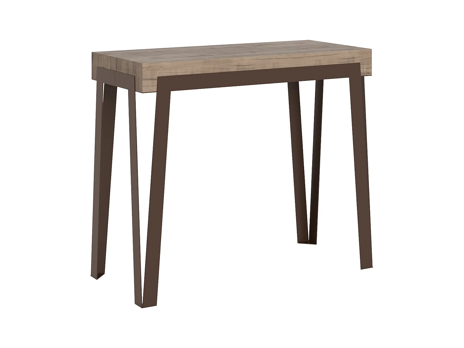 Console extensible 90x40/300 cm Rio Chêne Nature cadre Ruille