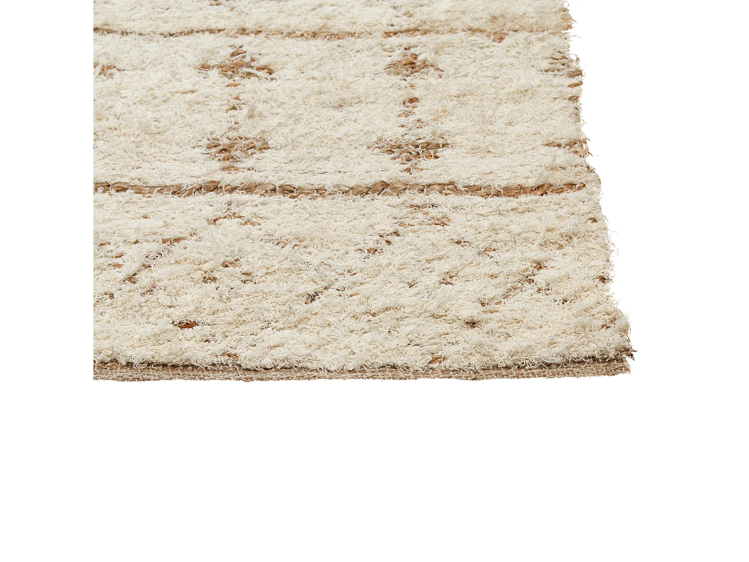 Vloerkleed hennep beige 300 x 400 cm SANAO