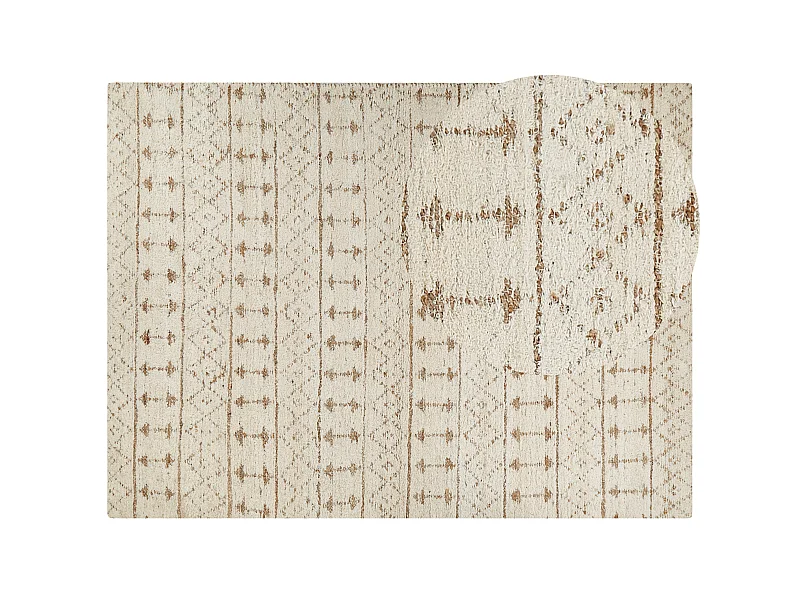 Dywan z tkaniny konopnej 300 x 400 cm beżowy SANAO