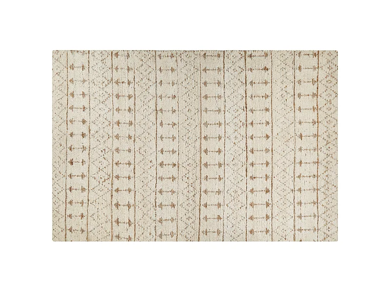 Dywan z tkaniny konopnej 200 x 300 cm beżowy SANAO