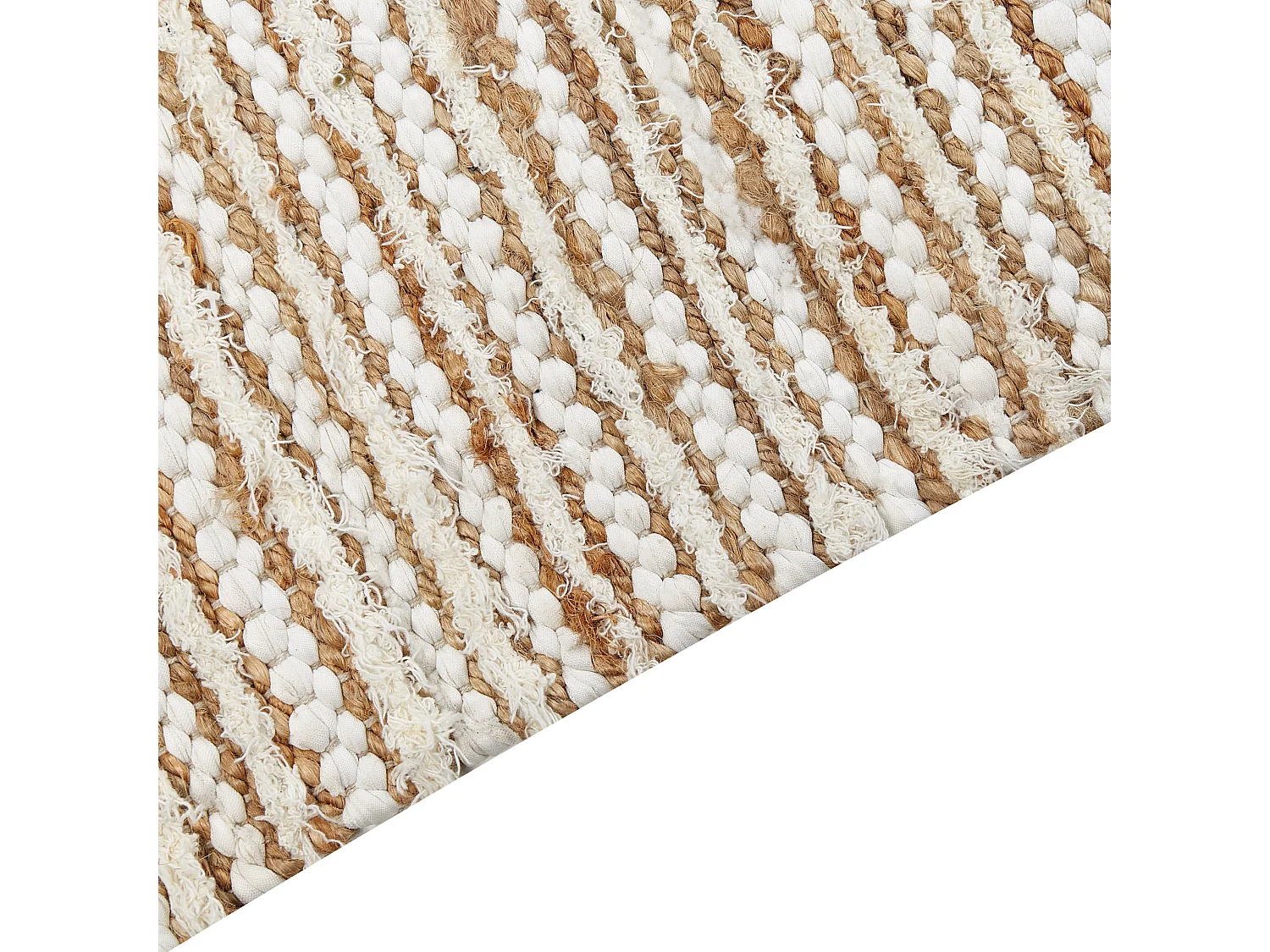 Teppich Baumwolle beige / weiss 300 x 400 cm BARKHAN