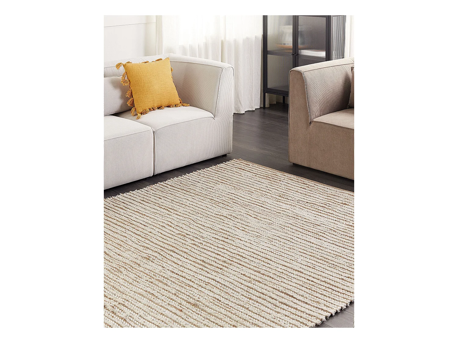 Tapis BARKHAN Beige 300 x 400 cm Coton