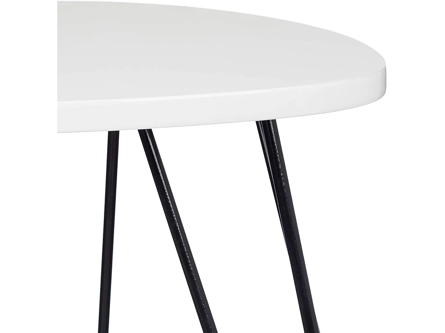 Table basse d'appoint angulaire métal blanche 52 x 52 x 60 cm 13_0002632_2