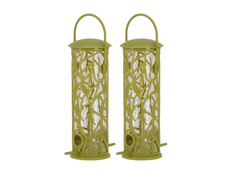 Mangeoire silo pour oiseaux Chiffchaff (Lot de 2)