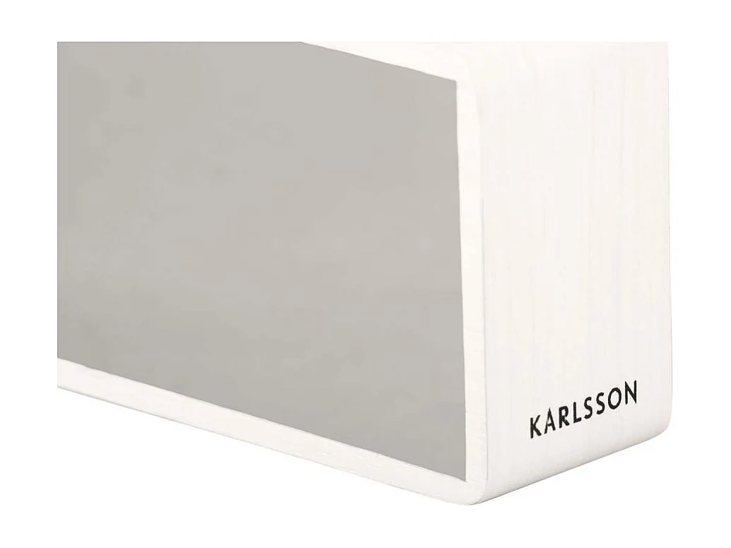 Sveglia a led in ABS argento effetto legno