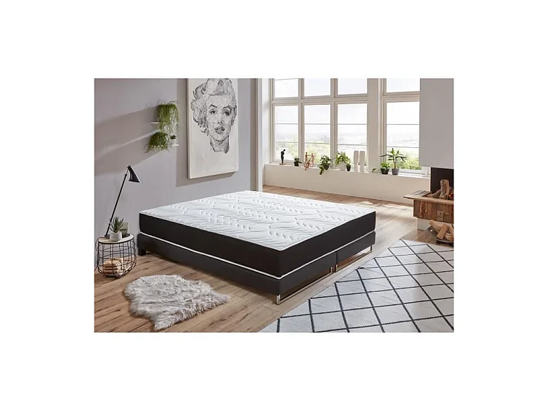 Matelas 160x200 - Mousse mémoire de forme - 22 cm - Ferme - V1080