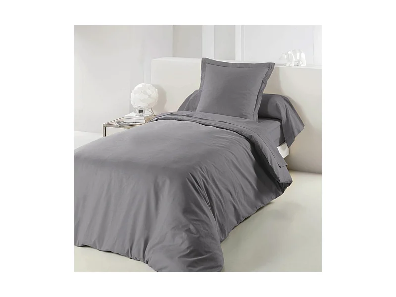 Housse de Couette "Lina" 140x200cm Gris