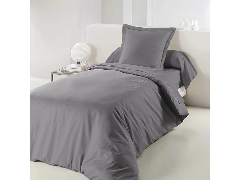 Housse de Couette "Lina" 140x200cm Gris