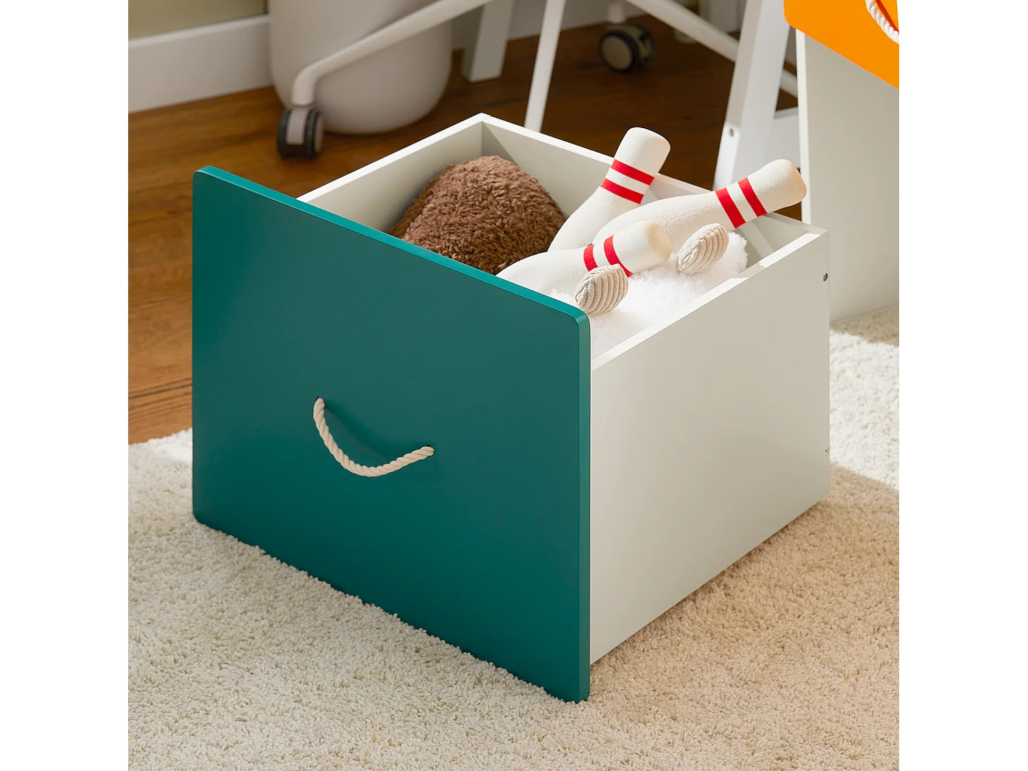 Kinder Spielzeugtruhe KMB72-W 40 x 80 x 45cm